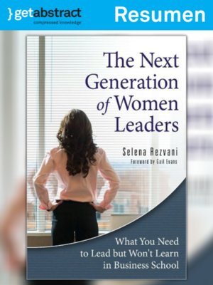 cover image of La siguiente generación de líderes mujeres (resumen)